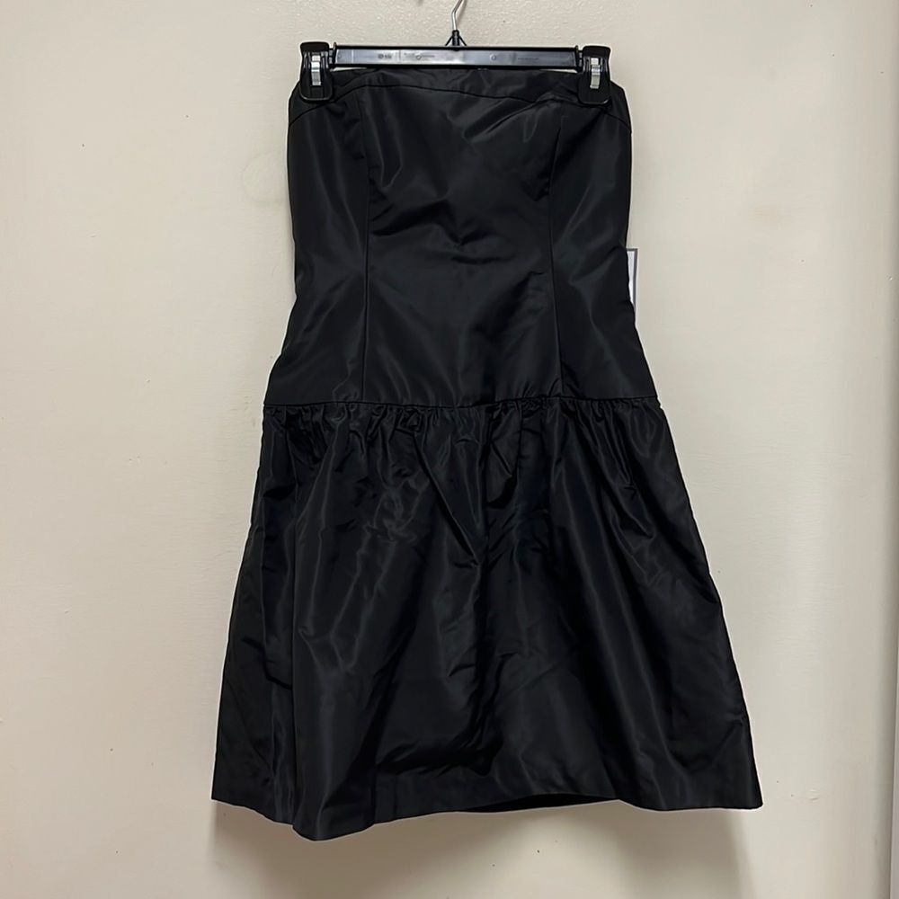 J. Crew Silk Strapless Black Dress Size 4